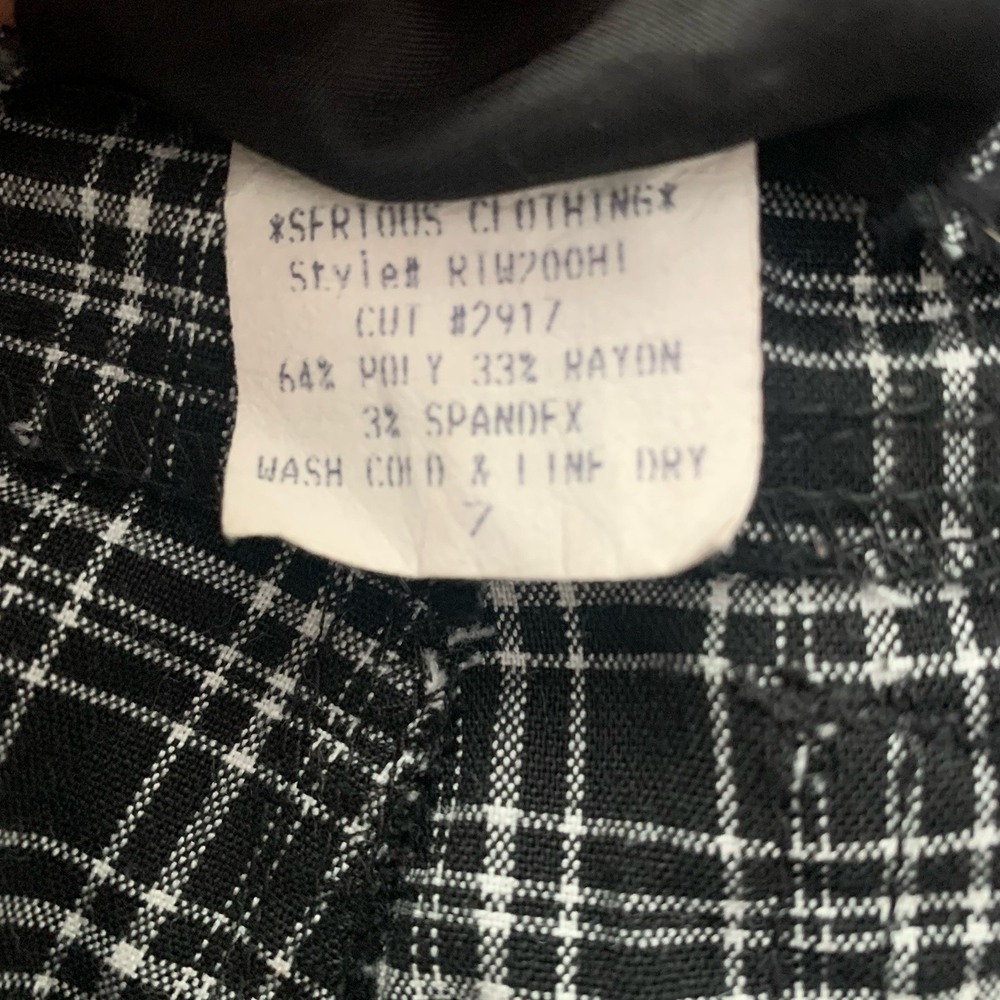 Vintage Serious Pants Y2K Plaid - Picture 6 of 6